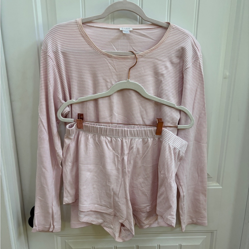 Lake Weekend Pink Stripe Pajamas